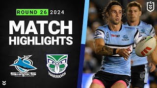 NRL 2024  Sharks v Warriors  Match Highlights [upl. by Jeremiah578]