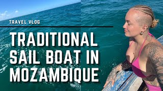 Private Sailing Tour in Tofo Mozambique  TRAVEL VLOG [upl. by Nosreffej]