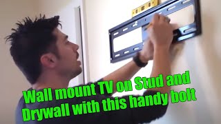 HOW TO HANG TV ON WALL MOUNT REVIEW [upl. by Eaneg549]