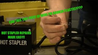 How to use a hot stapler to fix a cracked console [upl. by Drawoh]