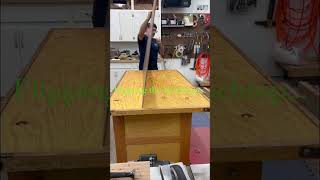 Flippin the top woodshoplife workbench hardboard lasttrainnorth woodworking youtubeshorts [upl. by Rebm]