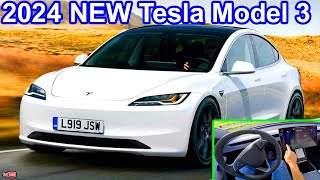 2024 ALL NEW Tesla Model 3  Tesla Car [upl. by Droffats35]