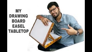 Drawing board easel tabletop stand for drawing support [upl. by Siramad]