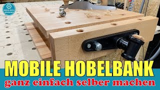 Mobile Hobelbank  ein MUSS in jeder Holzwerkstatt⎜kleine holzwerkstatt [upl. by Edgard]