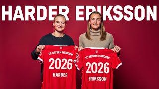 FC Bayern verpflichtet Pernille Harder und Magdalena Eriksson [upl. by Louls]