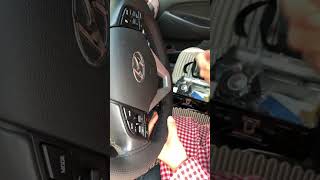 Hand sewn leather steering wheel cover hand sewn handle cover modern square [upl. by Anwat]