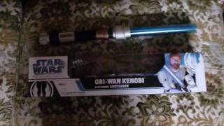 Obi Wan Kenobi Electronic Lightsaber Feel the force review [upl. by Siegfried]