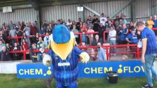 AFC Wimbledon Mascots turn for a soaking [upl. by Monaco]