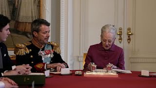 Queen Margrethe II formally abdicates [upl. by Leopoldeen]