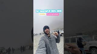 Snowfall In kashmir  snowfall shorts trendingshorts youtubeshorts trendingmusic sonmarg [upl. by Nnayd]