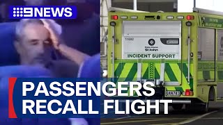 Passengers recall terrifying moment SydneyAuckland flight plunges midjourney  9 News Australia [upl. by Telimay]