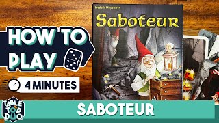 How To Play Saboteur Card Game in 4 Minutes [upl. by Nebra]