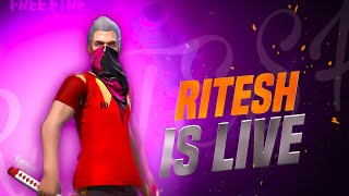 RITESH IS LIVE NOW  FREE FIRE MAX [upl. by Clement]