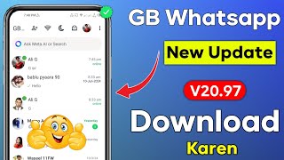 GB Whatsapp Finally New Version Download V2097 🤗 [upl. by Baumbaugh]