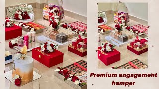 Engagement hamper making tutorial malayalam kraft area [upl. by Yanarp854]