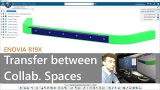 Transfer Parts between Collaborative Spaces ENOVIA 3DX R19x Live [upl. by Valma]