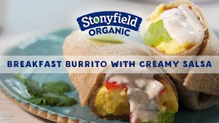 Breakfast Burrito with Creamy Salsa Around The World Breakfast [upl. by Ordnas]