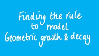 Finding the rule to model geometric growth and decay  Unit 3 and 4 VCE Further Maths [upl. by Habas]