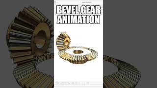 BEVEL GEAR WORKING ANIMATION [upl. by Seniag]