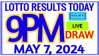 Lotto Results Today 9pm DRAW May 7 2024 swertres results [upl. by Larret]