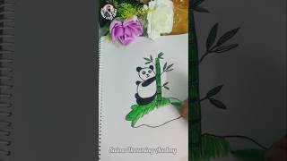 Panda Art eazy drowning and colour combination art subscribe shorts [upl. by Bouley]