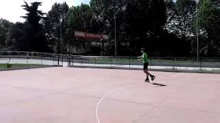 Triple Salchow on inline skates [upl. by Mortensen24]