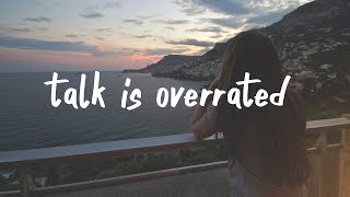 Jeremy Zucker  talk is overrated Lyric Video stripped [upl. by Pettifer]