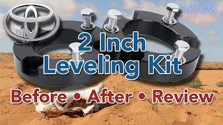 First Gen Toyota Tundra 2 Inch Leveling Kit Before After and Review Do you get a full 2 inches [upl. by Droffilc]