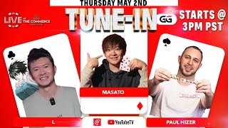 255050BBA LIVE AT THE COMMERCE  BALLY LIVE POKER MASATO L PAUL HIZER [upl. by Fitzgerald]