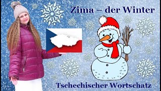 Tschechischer Wortschatz  der Winter Zima [upl. by Eux739]