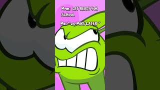 Get Ready for School  20 mins later omnom omnomstories shorts cuttherope youtubeshorts [upl. by Aineval]