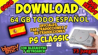 🛠️ 64GB TODO EN ESPAÑOL USB READY PS CLASSIC [upl. by Eenimod]