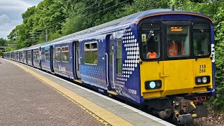 Class 318 ScotRail 318269  320317 Depart Balloch Station [upl. by Romina]