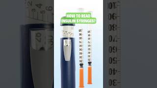 HOW TO READ INSULIN SYRINGES diabetesmanagement [upl. by Daisi]