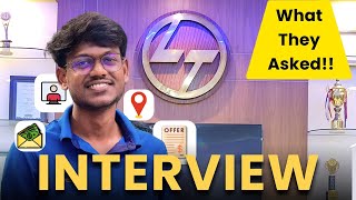 My Interview Experience for LampT GET post  Interview questions  Graduate Engineer Trainee [upl. by Dulci661]