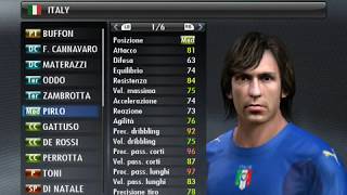 Nazionale Italiana di Calcio 20072008  Storia del Calcio con PES 2008 [upl. by Alitta]