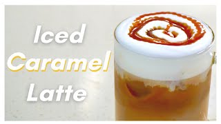 How To Make Iced Caramel Latte Recipe with MAXIM COFFEE Only 5 Ingredients RECIPE [upl. by Odnanref]