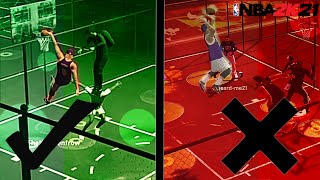 NBA 2K21 HOW TO THROW THE PERFECT ALLEY OOP EVERY TIME IN THE CAGES [upl. by Arhna]