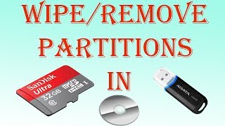 How to Completely Clean USB Flash Drive that Have Multiple Partitions [upl. by Refeinnej575]