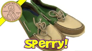 Vintage 80s Sperry TopSider Mens TriTone Leather Boat Shoes  Yuppie Retro Miami Vice [upl. by Adelind]