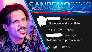 I PEGGIORI COMMENTI SOTTO I VIDEO DI SANREMO 2022 [upl. by Johns]