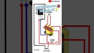 37V mini inverter circuit simple inverter diagram inverterexperiment automobile [upl. by Nerraw]