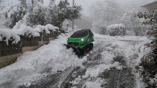 Remote Control Snow Plow Robot [upl. by Nonie]