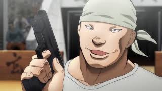 Sikorsky vs Igari quot 🔫 Gun  quotPart 1quot  Baki 2018  Episode 4 バキ 4 話 [upl. by Ioab728]