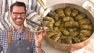 How to Make Dolmades  Stuffed Grape Leaves [upl. by Letti163]