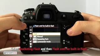 How to set Nikon D7200 \ D7500 \ D750 in Flash Commander Mode [upl. by Prasad]