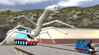 Building a Thomas Train Chased By New Cursed Thomas and Friends Family Monster Eater In Garrys Mod [upl. by Hsak]