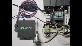 PROFIBUS  DISPLAY PT100 TEMPERATURE ON LED MATRIX 64X64 [upl. by Jethro]