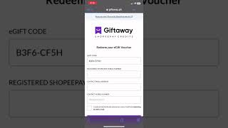 New way to Redeem eGift Card for Shopee [upl. by Tiloine]