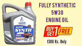 5w30 Fully Synthetic Engine Oil for Car  Esson Super Synth Engine Oil 6L  Salman Mulani Vlogs [upl. by Kreis964]